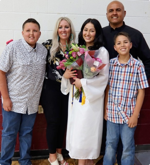 Colette Sandoval and family